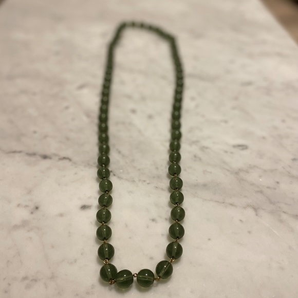 Banana Republic Green Beaded Necklace